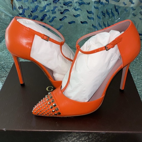 Gucci malaga kid vibrant orange pump - Picture 1 of 9